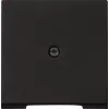 Cover plate Gira Abdeckung sw for cord conduit model 0274005, black