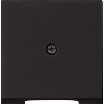Cover plate Gira Abdeckung sw for cord conduit model 0274005, black