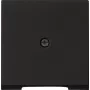 Cover plate Gira Abdeckung sw for cord conduit model 0274005, black