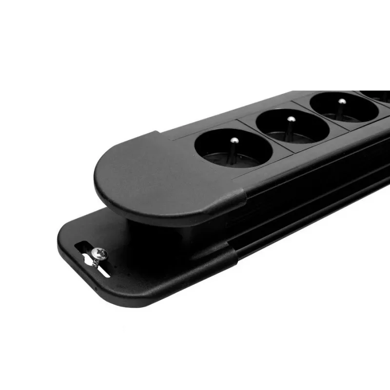 Maclean power strip, 10 outlet extension cord, 2 switches, protection and overload indication, 3680W, MCE10