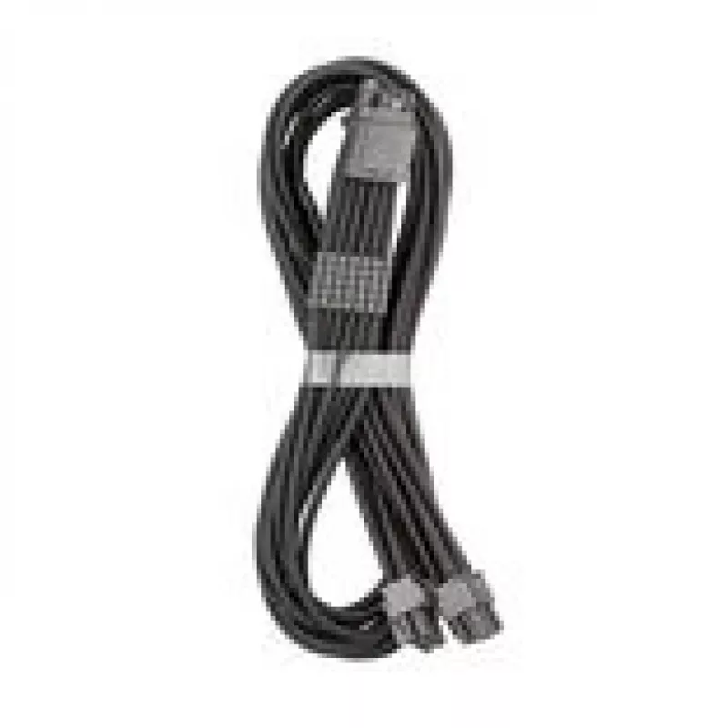 CableMod C-Series Pro ModMesh 16-pin to 2×8-pin Sleeved Cable for Corsair Type 4 and 3 PSUs, 60 cm, Black