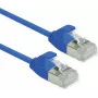 ROLINE DataCenter - Patch-Cable - RJ-45 (M) to RJ-45 (M) - 30 cm - U/FTP - CAT 6a - Halogen-Free, Moulded, Snagless, Stranded, 10 Gigabit Ethernet - Blue, Pantone 647C (21.15.3341)
