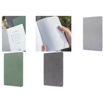 Notebook sigel RE-UP A5 checkered green Softcover 100 pages