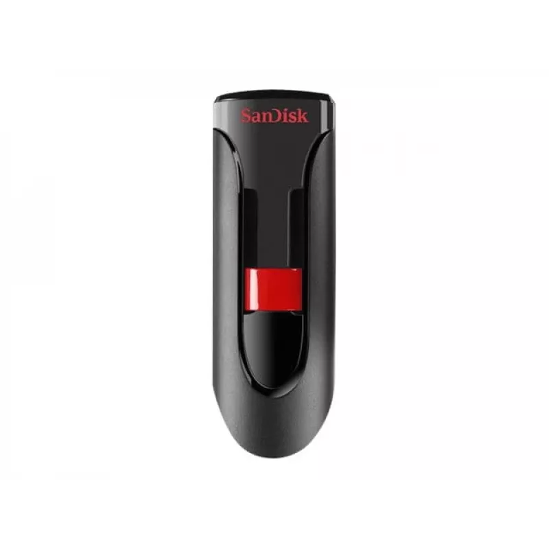 USB flash drive SANDISK Cruzer Glide 32 GB USB Type-A 2.0, slide design, password protection, black/red