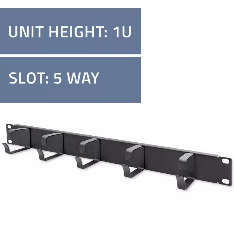 Cable organizer QOLTEC 54515 1U for 19-inch racks