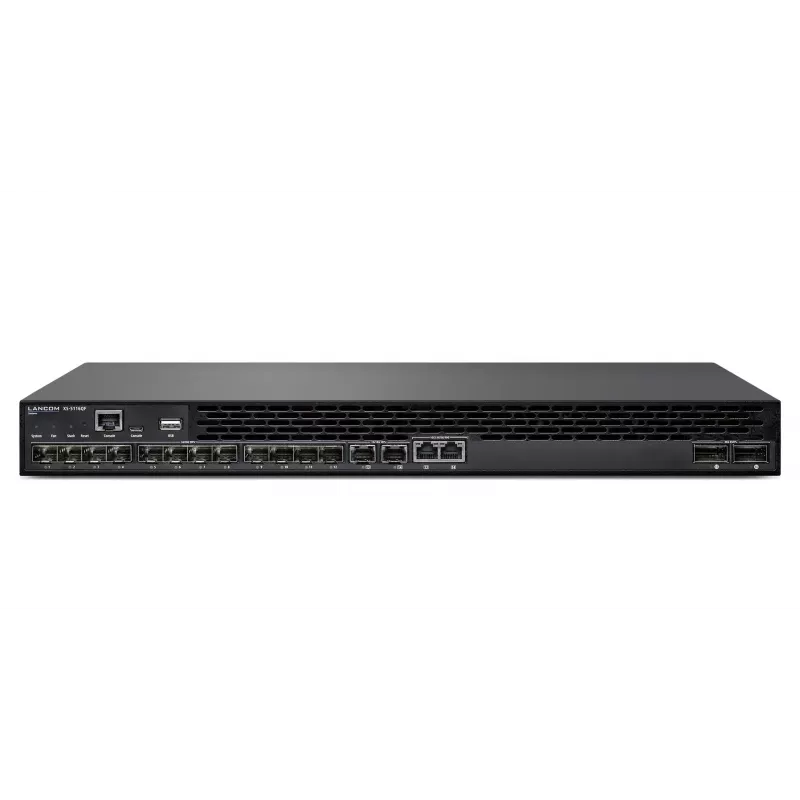 LANCOM XS-5116QF Managed L2/L3 10G Ethernet (100/1000/10000) 1U Black
