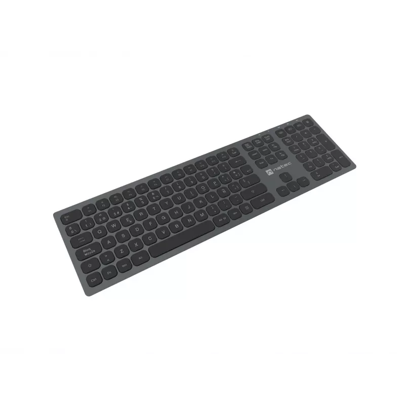 NATEC NKL-1830 Keyboard Universal RF Wireless Bluetooth QWERTY Spanish Black Grey