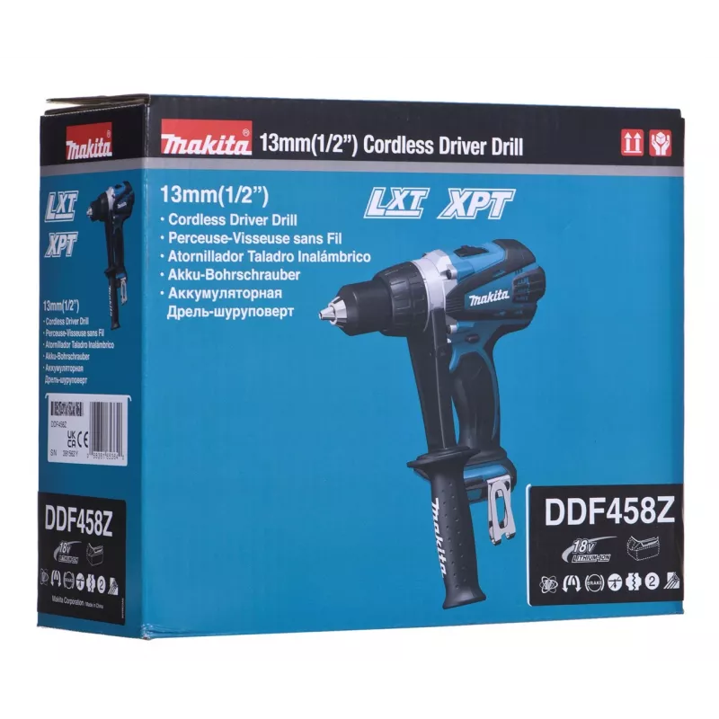 MAKITA. SCREWDRIVER 18V DDF458Z 91/58Nm, without battery and charger