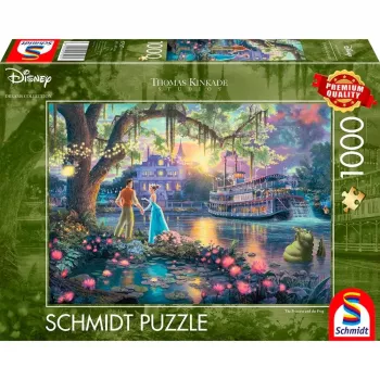 Thomas Kinkade Studios: Disney Dreams Collection - Die Prinzessin and der Frosch, Puzzle 1000 Pieces