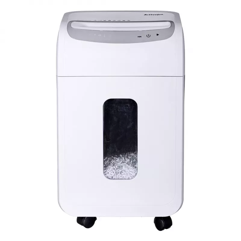 Shredder Activejet ASH-1602M, P-5, 28 l, 2x14 mm shreds, white