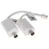 Video signal converter DAHUA LR1002 — compact white unit, 56×27×21 mm, 0.0283 kg