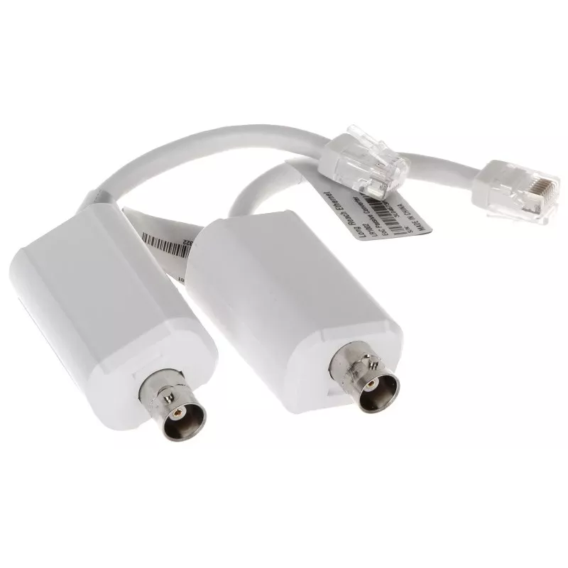 Video signal converter DAHUA LR1002 — compact white unit, 56×27×21 mm, 0.0283 kg