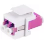 Keystone fiber optic adapter ShiverPeaks LC-LC Duplex violet, model 08-10203