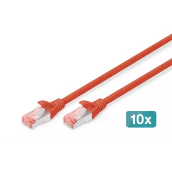 Network Cable Digitus CAT 6 S/FTP RJ-45 5m Red
