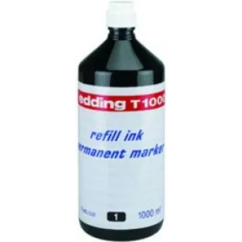 Marker Edding T1000 Black 1 Litre, permanent waterproof industrial marker