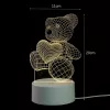 Night lamp Extralink HOME 3D heart optical illusion bedside lamp USB