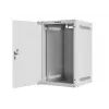 Lanberg WF10-2309-10S 9U 10 inch Wall-Mounted Rack Cabinet, 280x310x469 mm, 20 kg Load, Grey, Lockable Glass Door