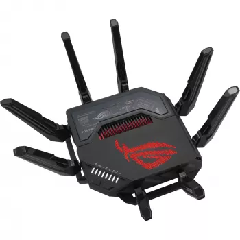 ASUS ROG Rapture GT-BE98 wireless router 10 Gigabit Ethernet Quad-band (2.4 GHz / 5 GHz-1 / 5 GHz-2 / 6 GHz) Black