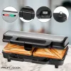 ProfiCook PC-ST 1092 - Sandwichmaker - 900 W - Stainless Steel/Black