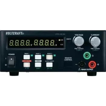 VOLTCRAFT Laboratory Power Supply, adjustable CPPS-160-84 0.02 - 84 V/DC 0.01 - 5 A 160 W USB remote-controllable, programmable, Aut (CPPS-160-84)