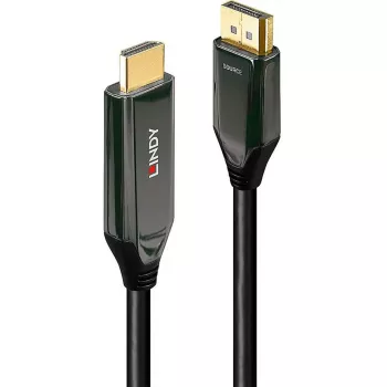 Lindy 3m Active DisplayPort 1.4 to HDMI 8K60 Cable, 3 m, DisplayPort, HDMI, Male, Male, Straight