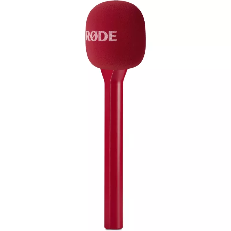 Portable Interview Microphone Rode Interview GO – Red (compact, handheld, plug-and-play)