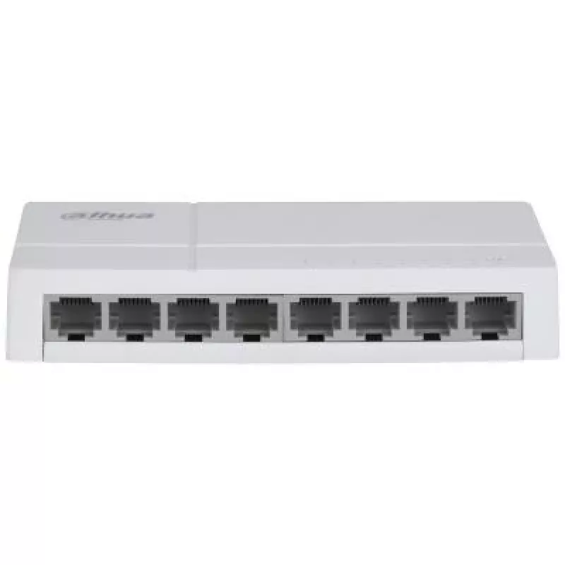 Network switch DAHUA SG1008L-EUR L2 8-port, 8x RJ45 Ethernet ports, Layer 2 managed