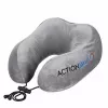 Orthopedic travel neck pillow ActionMed PO400AM, foam filler, grey — neck and nape support