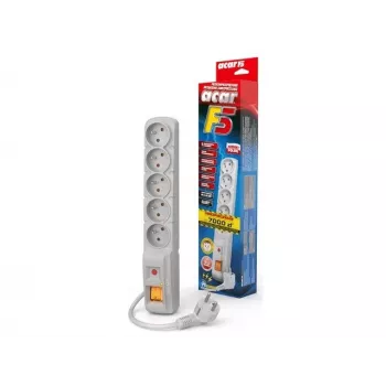 Surge Protector F5 1,8M Grey