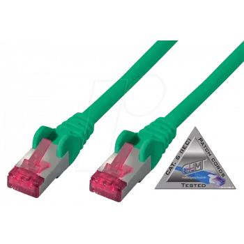 Networking Cable ShiverPeaks BS75711-A1.5G Green 1.5m Cat6a S/FTP