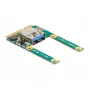 DeLOCK Mini PCIe I/O 1 x USB 2.0 Type-A female full size half size