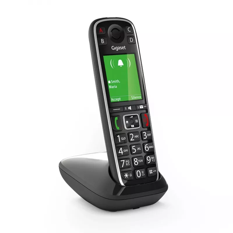 Gigaset E720 Analog/DECT telephone Caller ID Black