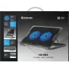 Notebook cooling pad DEFENDER NS-503 for 43.2 cm (17 inch) laptops, 2 fans, USB powered, black