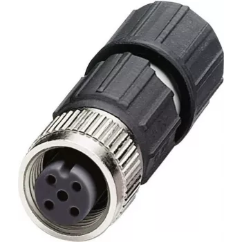 Phoenix Contact 1641688 Wire Connector M12 Black - Stainless Steel (1641688)