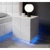 Cama bedside table REJA white gloss/white gloss