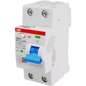 ABB Stotz S&J Residual-Current Circuit Breaker TypB 2P 25A,30mA,3kA,2TE F202B-25/0,03-2TE (2CSF202568R1250)