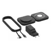 Wireless 2-in-1 Charging Station Belkin BOOSTCHARGE PRO QI2 WIZ026VFBK — wireless fast charging for phone and earbuds