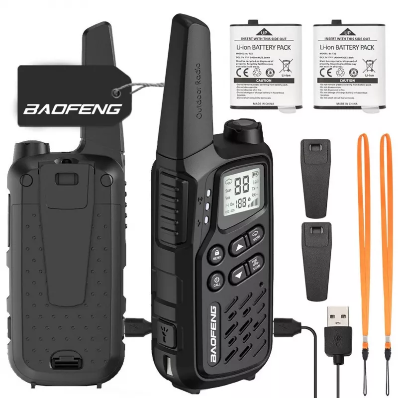 Walkie-Talkie Baofeng BF-T25E Black, 2 pieces