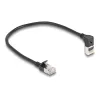 Network Cable DeLOCK RJ45 Cat.6A 0.25m Black