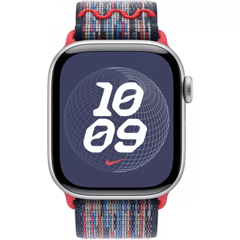 42 mm Blue/Red Nike Sport Loop