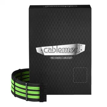 CableMod C-Series PRO ModMesh Cable Kit for Corsair AXi/HXi/RM (Yellow Label) - black/Light Green