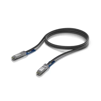 Ubiquiti Direct Attach Copper Cable QSFP28 100Gbps 1m UACC-DAC-QSFP28-1M UACC-DAC-QSFP28-1M: QSFP28, 100 Gbps