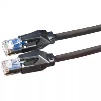 DTWYLER Patch Cable Cat.6 Class E S/FTP CU 7702 flex LSOH Hirose TM21 black 5m