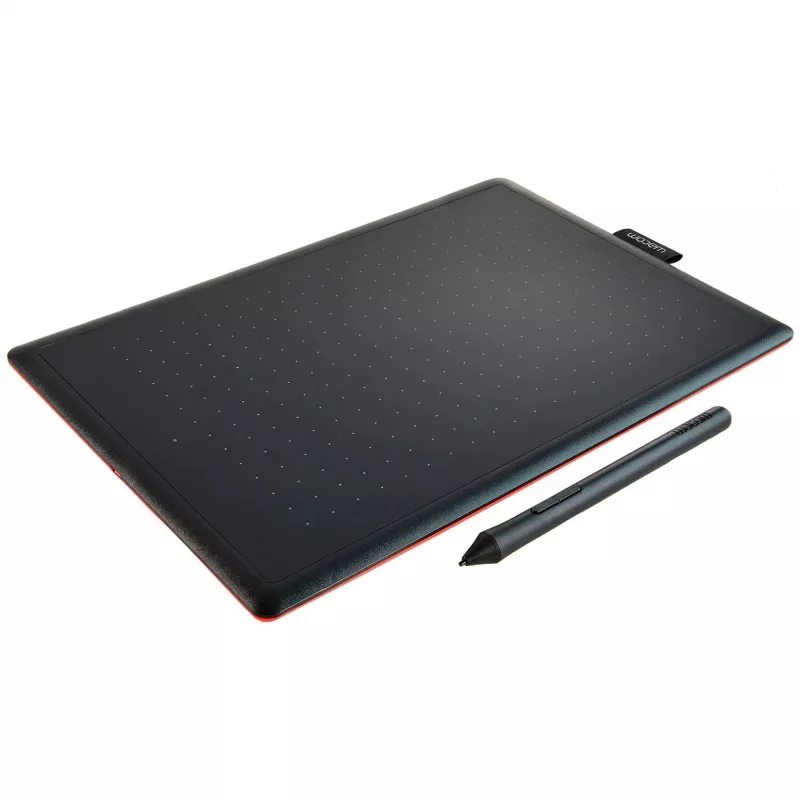 Wacom One by Medium graphic tablet Black, Red 2540 lpi 216 x 135 mm USB
