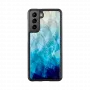 Protective phone case iKins for Samsung Galaxy S21 in Blue Lake Black