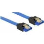 SATA cable DeLOCK 84979 0.5 m SATA 7-pin Black Blue