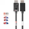 CLUB3D DisplayPort 2.1 Bi-Directional VESA DP80 Certified Cable 4K240Hz, 8K60Hz or 10K30Hz M/M 1.2m/3.94ft