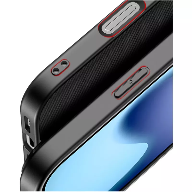 Protective phone case Nevox StyleShell NYLO for iPhone 17, 6.3 inch, black