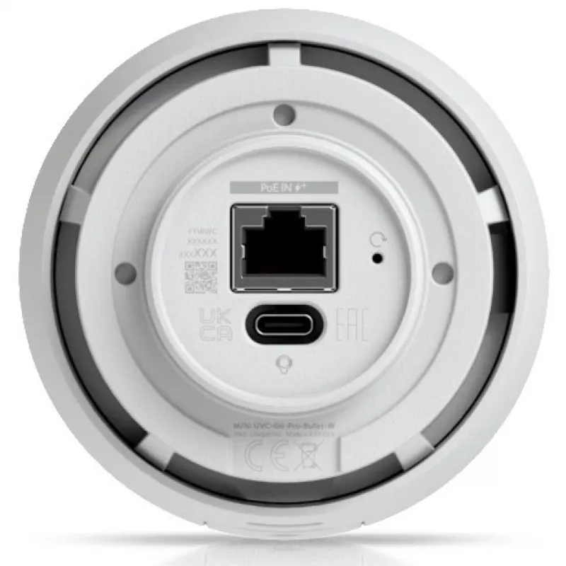 IP security camera UBIQUITI G6 Pro Bullet — 4K (3840×2160), wired, indoor/outdoor, 1/1.2 inch CMOS, 5.9–13.8 mm, 2.36x optical zoom, ceiling/wall/pole mount