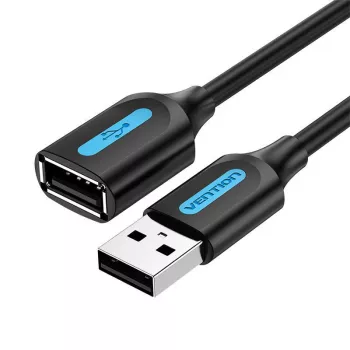 USB 2.0 extension cable Vention CBIBJ 5 m — male to female, black
